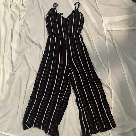 by & by Pants - Striped jumpsuit